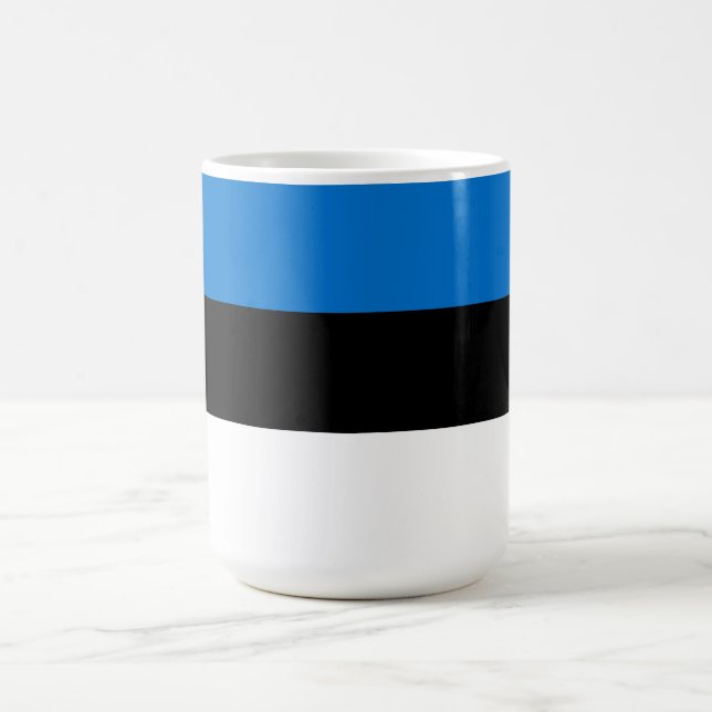 Estnische Flagge Kaffeetasse (Mittel)