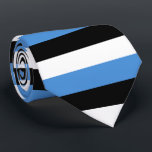 Estnische Flagge Krawatte<br><div class="desc">Farbe der Flagge Estlands: schwarz,  blau,  weiß</div>