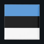 Estnische Flagge Magnet<br><div class="desc">Anpassbare World Flag Produkte - Bitte fühlen Sie sich frei,  Ihren eigenen Text hinzuzufügen.</div>