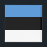 Estnische Flagge Magnet<br><div class="desc">Anpassbare World Flag Produkte - Bitte fühlen Sie sich frei,  Ihren eigenen Text hinzuzufügen.</div>