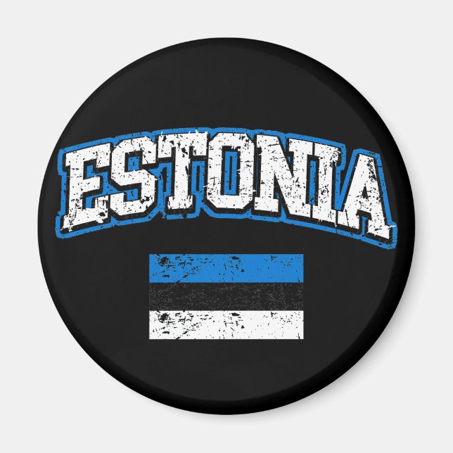 Estnische Flagge Magnet (Vorne)