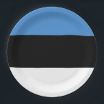 Estnische Flagge Pappteller<br><div class="desc">Estnische Flagge</div>