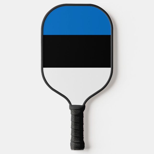 Estnische Flagge Pickleball Schläger (Vorderseite)