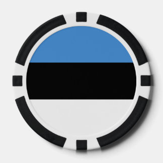 Estnische Flagge Pokerchips