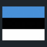 Estnische Flagge Poster<br><div class="desc">Estnische Flagge</div>