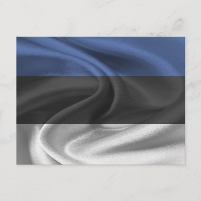 Estnische Flagge Postkarte (Vorderseite)