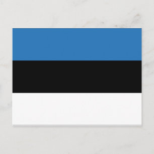 Estnische Flagge Postkarte