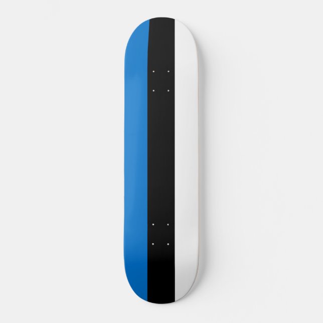 Estnische Flagge Skateboard (Vorderseite)