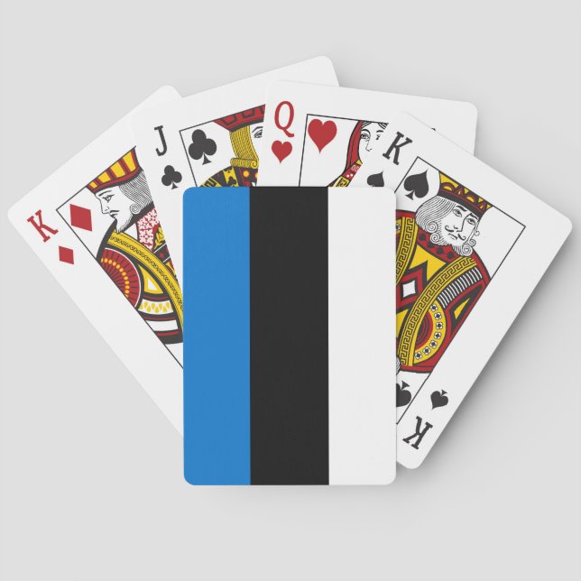 Estnische Flagge Spielkarten (Rückseite)
