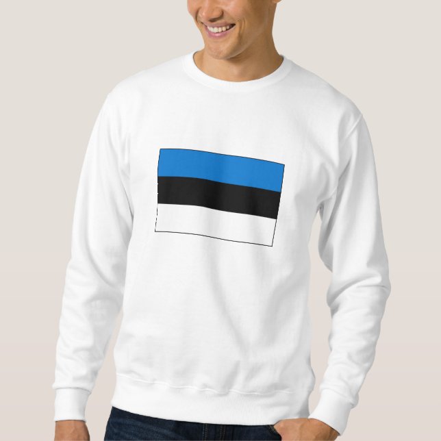 Estnische Flagge Sweatshirt (Vorderseite)