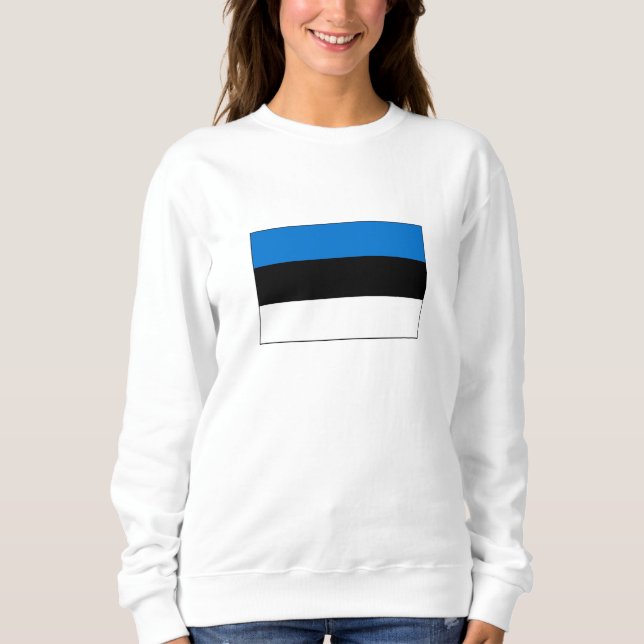 Estnische Flagge Sweatshirt (Vorderseite)
