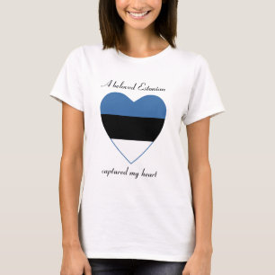 Estnische Flagge Sweetheart T - Shirt