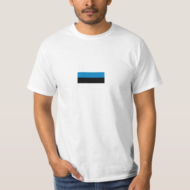 Estnische Flagge T-Shirt (Vorderseite)