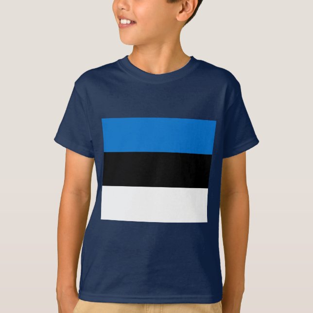 Estnische Flagge T-Shirt (Vorderseite)