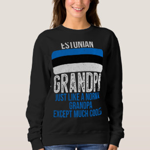 Estnische Grandpa-Staatsflagge für Pater S Sweatshirt