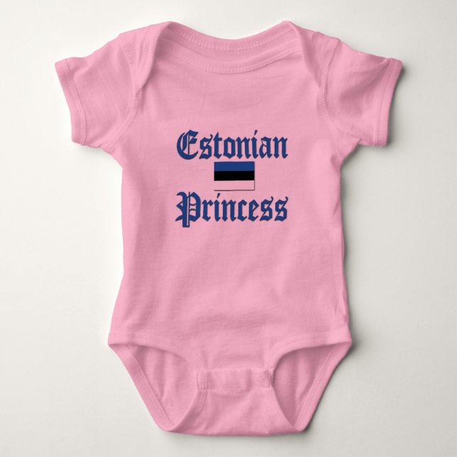 Estnische Prinzessin Baby Strampler (Vorderseite)