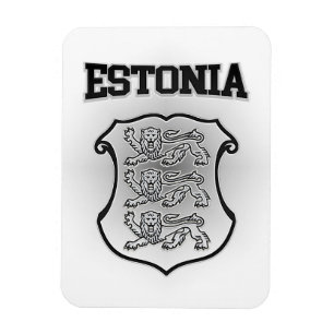 Estnische Wappen Magnet
