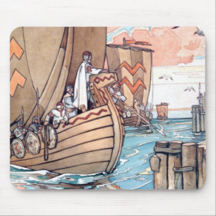 Estnische Wikingerboot-Mauspad Mousepad