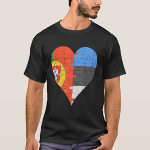 Estnisches Flaggenherz T-Shirt