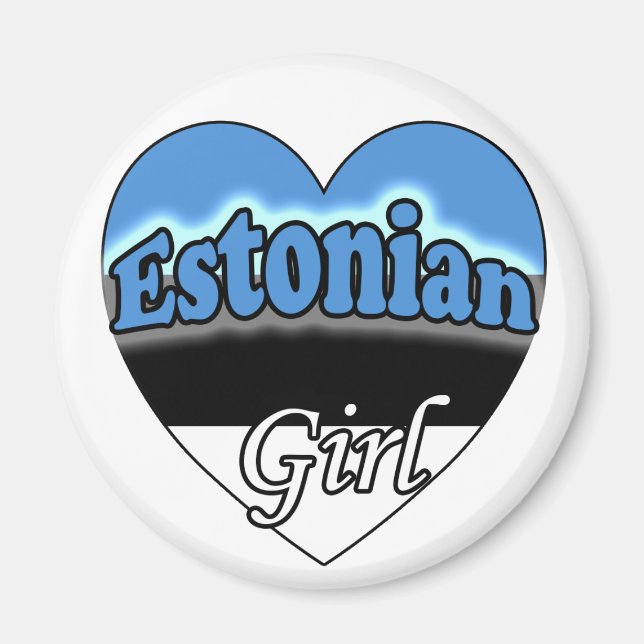 Estnisches Girl Magnet (Vorne)