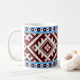 Estnisches Pick-Up-Woven-Gürtelmuster Kaffeetasse