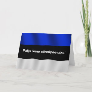 Estonia Birthday Card Karte