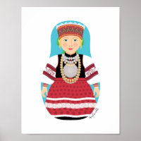 Estonian, Seto Matryoshka Poster