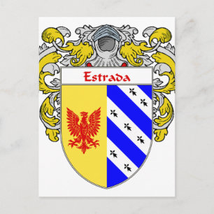 Estrada-Wappen (Mantleed) Postkarte