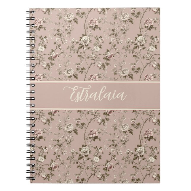 Estralaia Dusty Rose Pink Notizblock (Vorderseite)