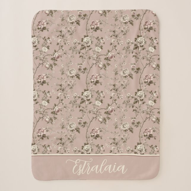 Estralaia Dusty Rose Pink Sherpadecke (Vorderseite)
