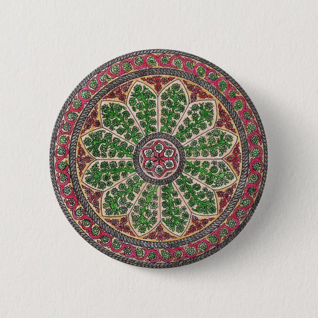Estramonio Chapa Vintage Herbolario Button (Vorderseite)