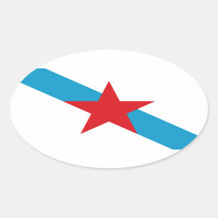 Estreleira Gallega Ovaler Aufkleber