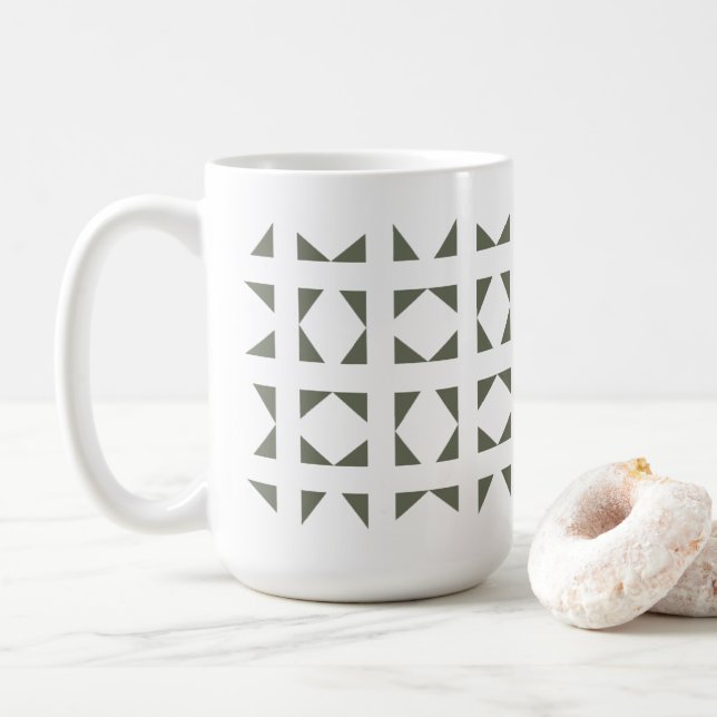 Estrutura 4 | Verde Sálvia Kaffeetasse (Mit Donut)