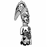 Esu-Foto-Skulptur Freistehende Fotoskulptur<br><div class="desc">Esu Odara das Orisa der Kommunikation</div>