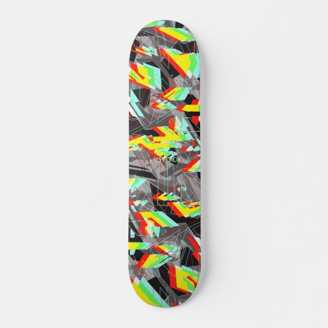Esvoir Trippy Camouflage Skateboard (Vorne)