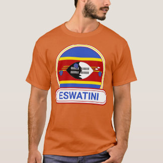 Eswatini Country Abzeichen Eswatini Flag T-Shirt
