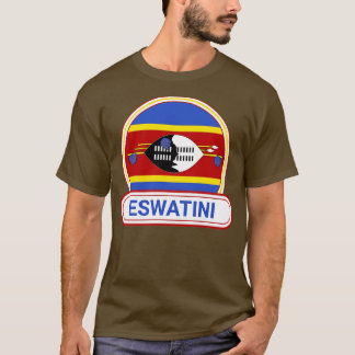 Eswatini Country Abzeichen Eswatini Flag T-Shirt