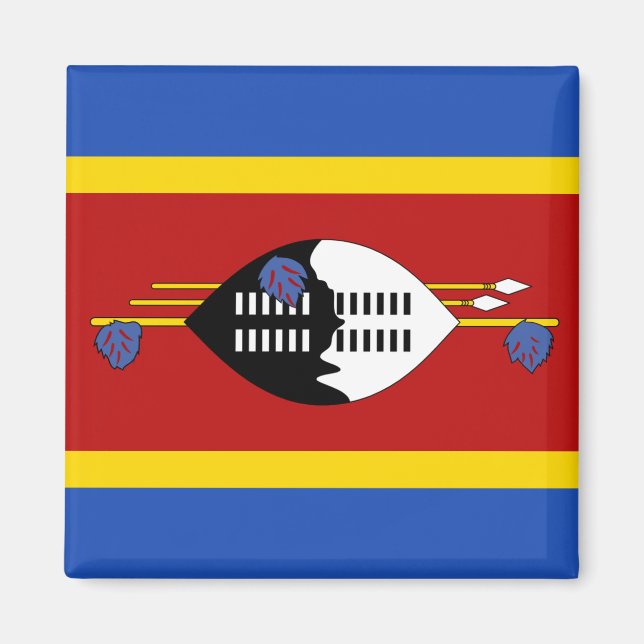 Eswatini Flag Magnet (Vorne)
