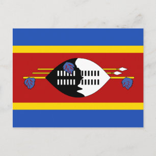 Eswatini Flag Postkarte