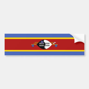 Eswatini-Flagge Autoaufkleber