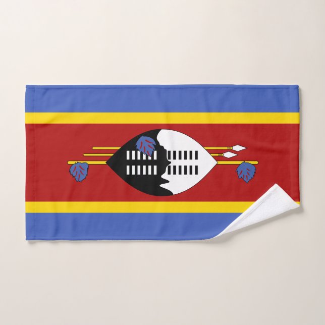 Eswatini-Flagge Badhandtuch Set (Handtuch)