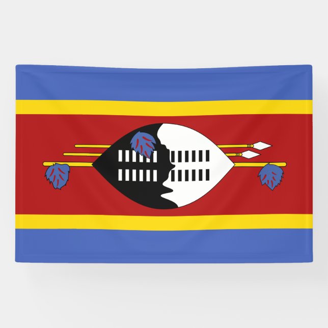 Eswatini-Flagge Banner (Horizontal)