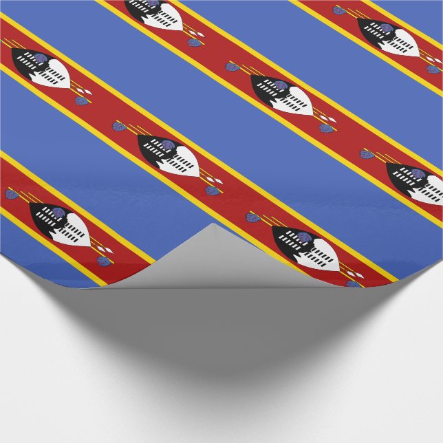 Eswatini-Flagge Geschenkpapier (Ecke)