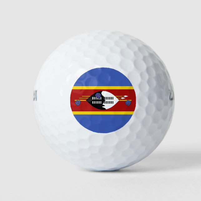 Eswatini-Flagge Golfball (Vorderseite)