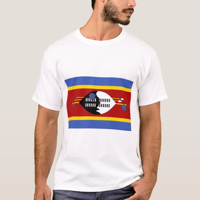 Eswatini-Flagge T-Shirt (Vorderseite)