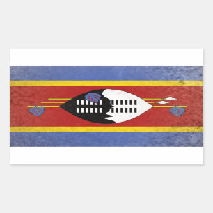 eSwatini Rechteckiger Aufkleber