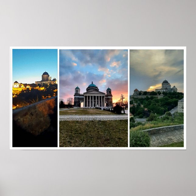 Esztergom Night Sky. Poster (Vorne)