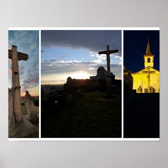 Esztergom Night Sky. Poster (Vorne)