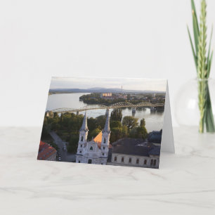 Esztergom Ungarn Blanko-Karte Karte