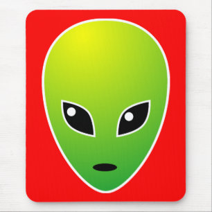 ET - auf Rot - Maßgeschneidert Mousepad